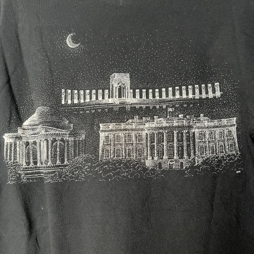 Delta Black Washington DC White House Graphic Short Sleeve T-Shirt Medium - Picture 7 of 7